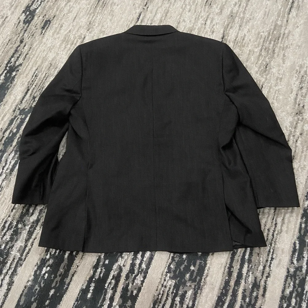 Jos A Bank‎ Charcoal Gray BIG & TALL 100% Wool Twill Blazer Sport Coat 50L/45W